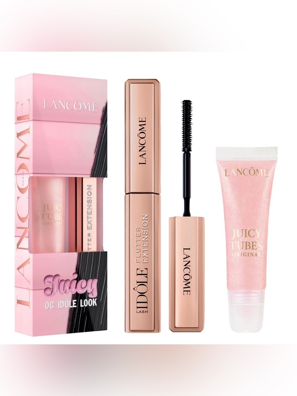 Lancôme Juicy Tubes Lip Gloss and Lash Idôle Flutter Extension Mascara Duo